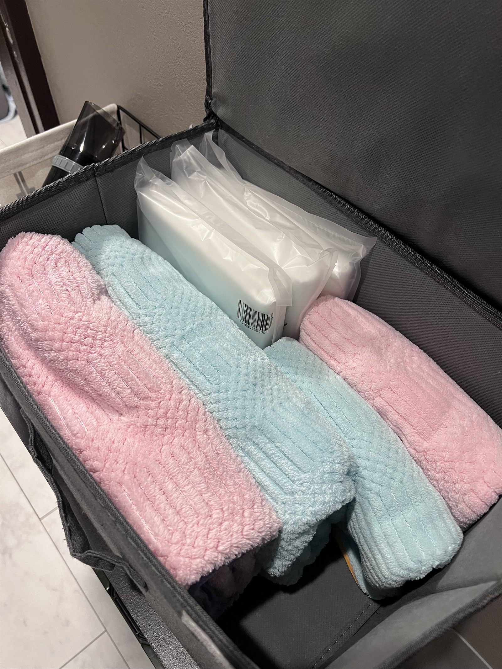 Soft towels prepared for guests